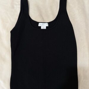 House of Harlow 1960 Black Ribbed Tank Top